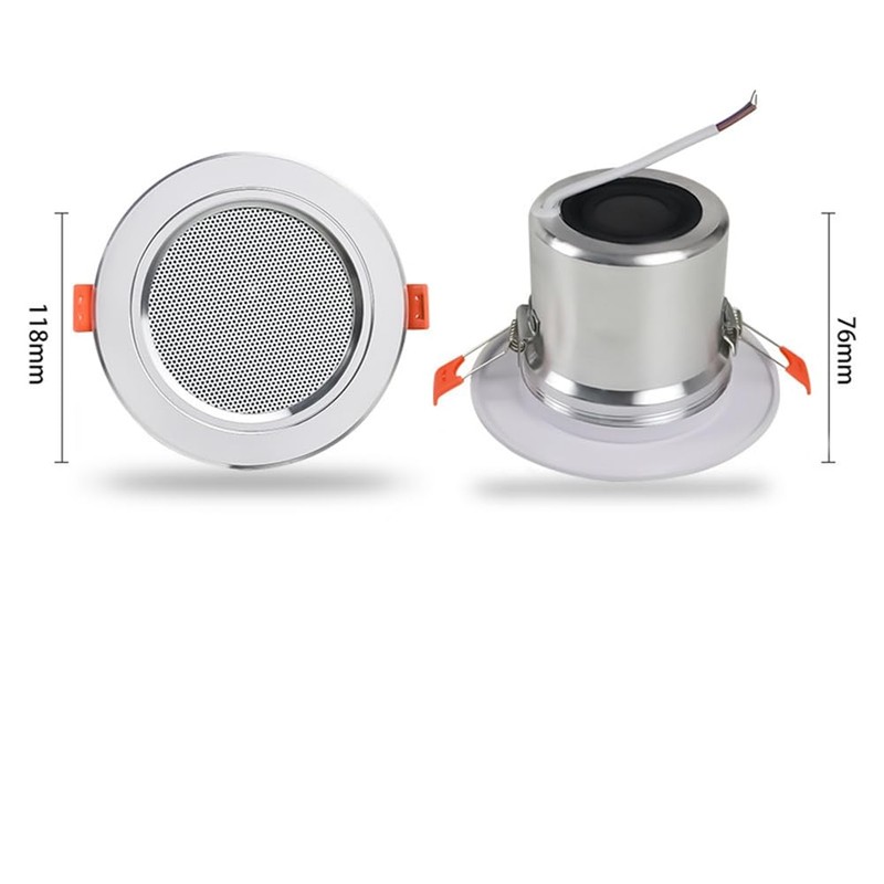 Fahgaer Mini Ceiling Speaker 12W HiFi Stereo Loudspeaker Home Theater