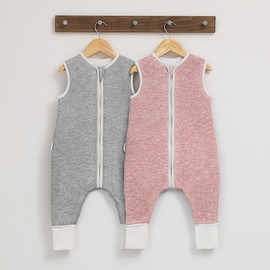 Ehrenkind® All-season sleeping bag with legs, wool filling, 100% organic cotton with 100% wool filling, baby sleeping bag, Oeko-Tex, Rose (rose blend)