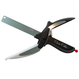 Clever Cutter 2-in-1 Knife & Cutting Board- The Original Quickly Chops Your Favorite Fruits, Vegetables, Meats, Cheeses & More in Second, Replace your Kitchen Knives and Cutting Boards