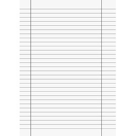 Fountain 102142750 Registry-Paper Kanzleibogen, 80 G/Qm, A4, School - Lines 27, 50 Sheet, White