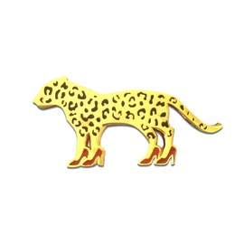Leopard Pin | Leo Brooch | Small Gift for Women, Teens and Girls | Leopard Enamal Pin, Metal