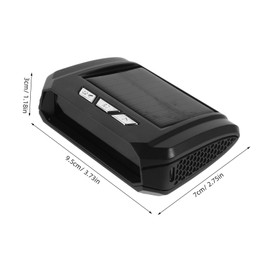 GRIRIW Automotive Thermometer Clock Solar Dashboard Timer Car Dashboard Digital Display