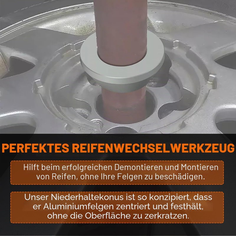 TKSE Manual Tyre Mount Centring Cone, Wheel Balancing Cone for