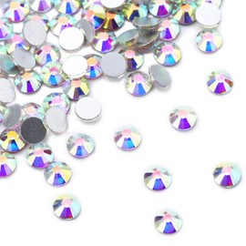 XIULI Rhinestones, DIY Nail Decoration and Clothes, High Luminous, White AB ss3-30 (4.0mm ss16 (1440 tablets), AB)