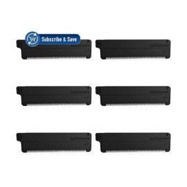 2.0 Refill Cartridges Bundle, Back Hair & Body Shaver Replacement Cartridges, Extra-Wide Wet Dry & Disposable Razor Blades (6 Blades) - Size: 6 Count (Pack of 1)