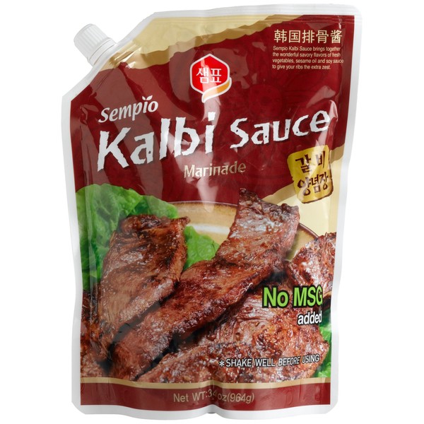 Sempio Kalbi Sauce/Marinade, 34-Ounce Pour Bag (Pack of 3)