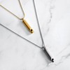 Safety Whistle Necklace - Color: Gold