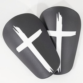 2 Pair of adult mini football shin guards - reinforced thickened PU protective leg board, with cross straps, without electricity, very suitable for sports protection, sportswear |   modern sports accessories |   durable shinguards