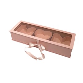 SM SunniMix Mom Letter Shaped Flower Gift Box Mother's Day Decoration Cardboard Material Multifunctional Accessory with Lid 56x20x10.4cm, Pink