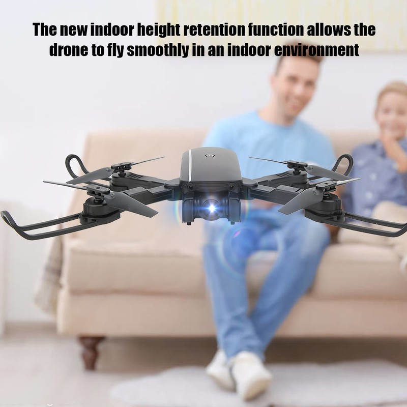 1808 Foldable Black WiFi FPV 1080P Camera Optical Flow Positioning