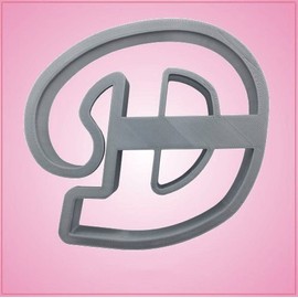 Cursive Letter D Cookie Cutter