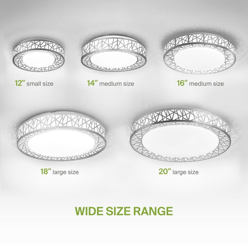 ASD 16 Inch LED Flush Mount Ceiling Light - Modern