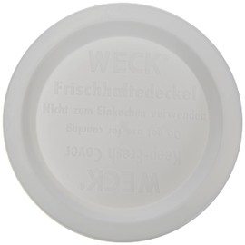 Weck Airtight Plastic Lid – Diameter 80 mm – White – Pack of 5)