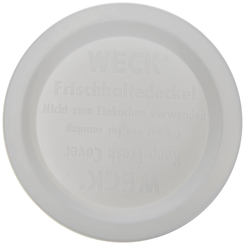 Weck Airtight Plastic Lid – Diameter 80 mm – White