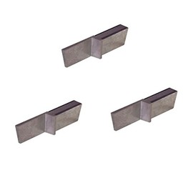 THINBIT 3 Pack LGPT045D5L7RE 'L' Series, TiAlN Coated Carbide, Parting Insert for Steel, Titanium, Nickel and Stainless Steel Without Interrupted Cuts