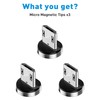 Gourde Magnetic Connector Tips Head for Android Devices (3 Pack),