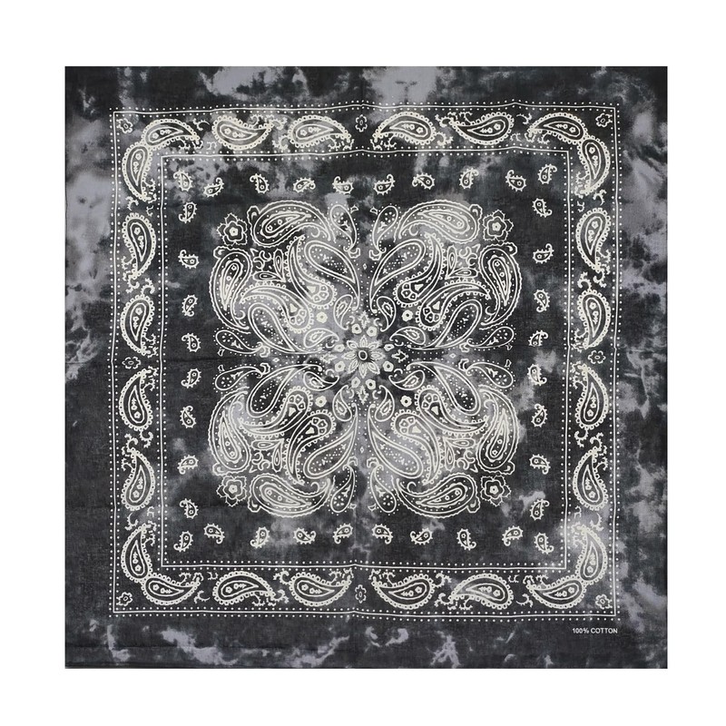 Trifong Bandana, Unisex, 100% Cotton, Cashew Nut Pattern, Paisley Handkerchief,