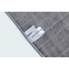 Microfiber Dish Towels - 8 Pack (Stripe Designed Gray and