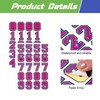 Feifeiya 160 PCS Sports Helmet Numbers Sticker Self Adhesive Sports