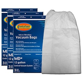 EnviroCare Replacement Vacuum Bags for Modern Day 12 Gallon Central Vacuums 9 Pack
