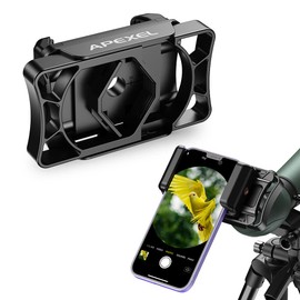 Telescope Phone Adapter, Multipurpose Telescope Smartphone Adapter Mount, Universal Telescope Phone Mount Adapter for Adults-Fits Almost All Optical Equipment and Smartphones on The Market