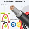 JXMXRPV 4 Pair Solar Connectors for 2 Solar Panels,Tool-Free Solar