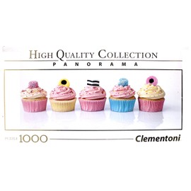 Clementoni - 39425 - Collection Panorama - Licorice Cupcakes - 1000 Pieces