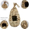 Pack of 2 Grass Bird Nest, Hand Woven Bird House,