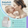 Top-Tip's BabySoft 100% Pure Cotton Disposable Face Towels, Hypoallergenic &