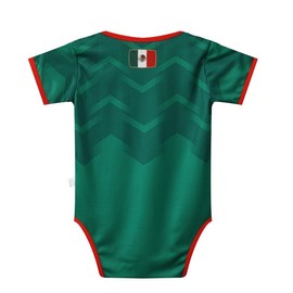 shanovelle Soccer Baby Bodysuit 6-18 Months Infants Onesie Funny Sports One-Piece Romper 6-12M Mexico Green