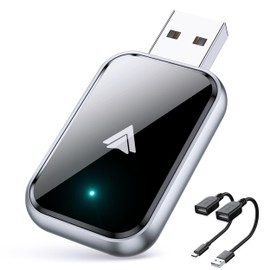 Android Auto Wireless Adapter - Convert Wired to Wireless Android Auto with USB-A/USB-C Extension - Plug & Play, Stable Control, No Delay - Supports Original Car Controls, Black