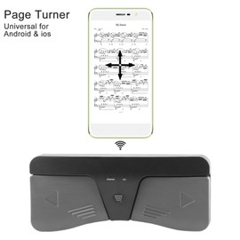 Intelligent Wireless BT Page Turner Pedal Compatible with iOS and Android Devices Smart Phones Tablets Universal Musical Instrument Accessory