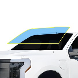 BOGAR TECH DESIGNS Precut for Ford F-150 Lightning 2022+ Front Windshield Protection Film Scratch Resistant Ultra Clear Kit Cover, Clear