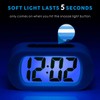 Plumeet Kids Alarm Clock Large Digital LCD Travel Alarm Clocks