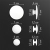 KalaMitica - Set of 3 magnetic pocket hooks in 3