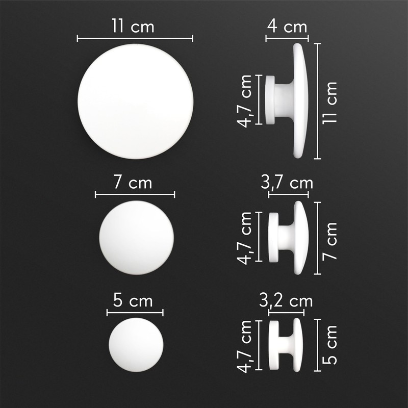 KalaMitica - Set of 3 magnetic pocket hooks in 3