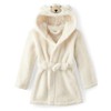 Gymboree,Soft Fuzzy Sleepwear Hooded Bathrobe,White Polar Bear,Large (10/12)