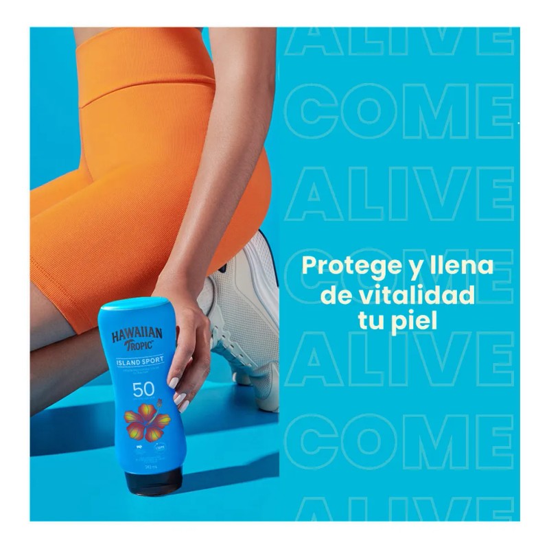 Protector Solar Hawaiian Tropic Island Sport 50+FPS 240 ml