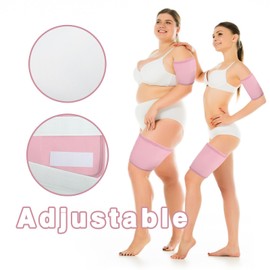 Viiotu 2 Pcs Castor Oil Pack Set, Adjustable Castor Oil Wrap Sets, Castor Oil Wrap Pad, Arms, Legs, Organic Castor Oil Pack (pink)