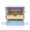 Sawjut Pull Out Cabinet Organizer, Slide Out Wood Drawer Shelf,