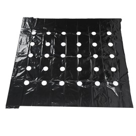 High Tenacity Black Perforated PE Mulch Film for Plants Grow, Weed Barrier Fabric, Suitable for Most Crop Growing Situations, Perforated Heat Insulation Film for Crops