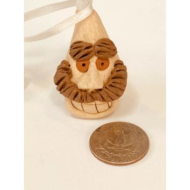 NW Slug Ugly Face Stoneware Rein Drops NW Slug Oregon Ornaments 1 3/4" x 1 1/2" NWT
