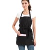 Waterproof Apron for Women with 3 Pockets, Short Cooking Aprons