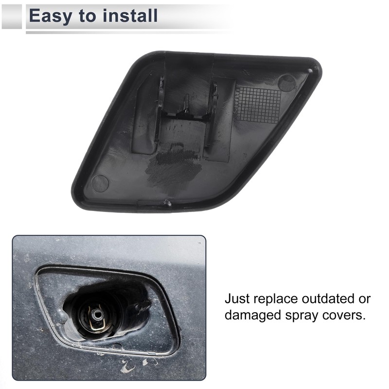 RATCHROLL Front Right Side Bumper Headlight Washer Nozzle Cover Cap