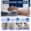 SANSWAN Neck Therapy Pillow for Sleeping, Ergonomic Foam Pillow for