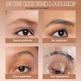 Clear Eyebrow Gel & Brow Wax Kit - Waterproof, Long-Lasting & Smudge-Proof Brow Gel for Natural-Looking Brows. Includes Eyebrow Styling Cream for Easy Shaping & Definition