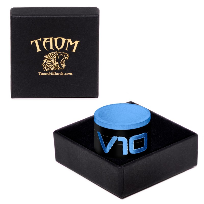 TAOM V10 Billiard Pool Cue Premium Chalk Blue in Branded