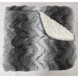 RC VB Gray RAGING SEA Super Soft Charming Luxury Sherpa Plush Throw Blanket 50 x 70