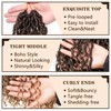 COOKOO 24 Inch Curly Goddess Locs Crochet Hair 8 PCS