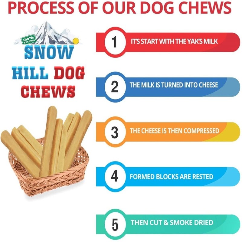 Snow Hill Himalayan Yak Cheese Dog Chews, Extra Large, 4